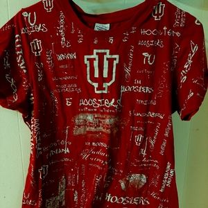 University of Indiana red XL top